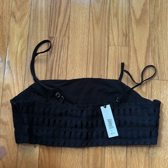 NWT Banana Republic Vina Crop Top Black, 8 - Picture 3 of 5